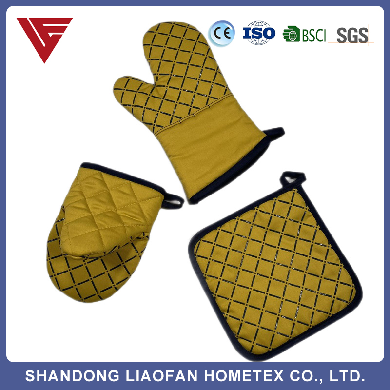 Promotion Printing Cotton Heat Resistant Kitchen Glove/Pot Holder