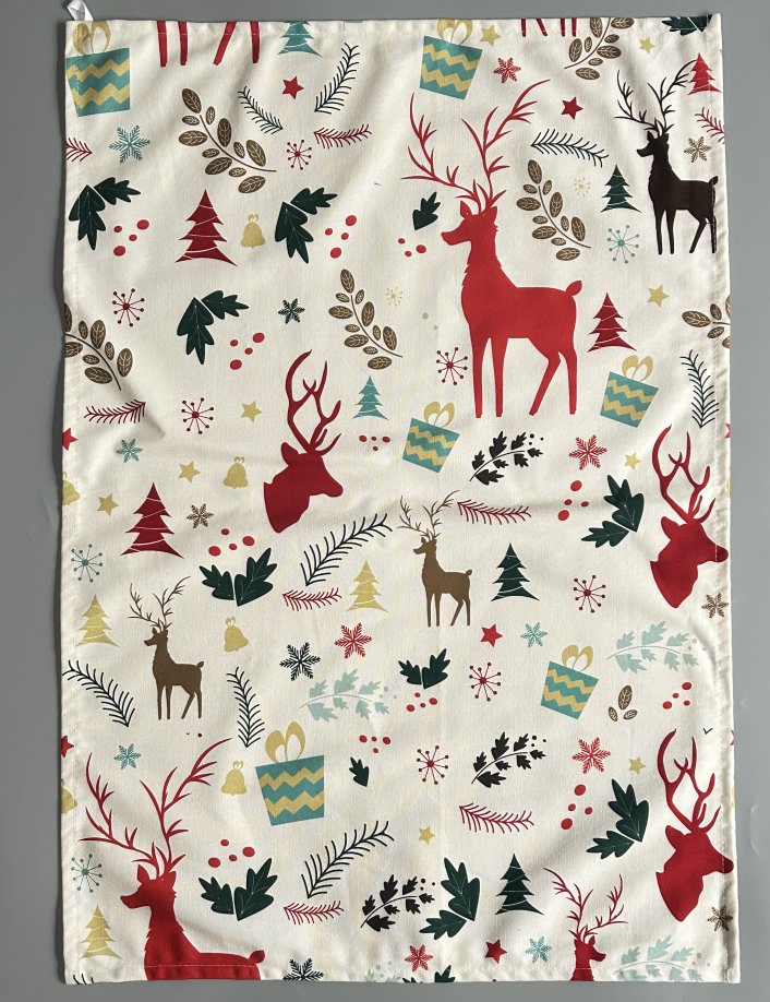 Custom Digital Printed Christmas Napkins Tea Towels