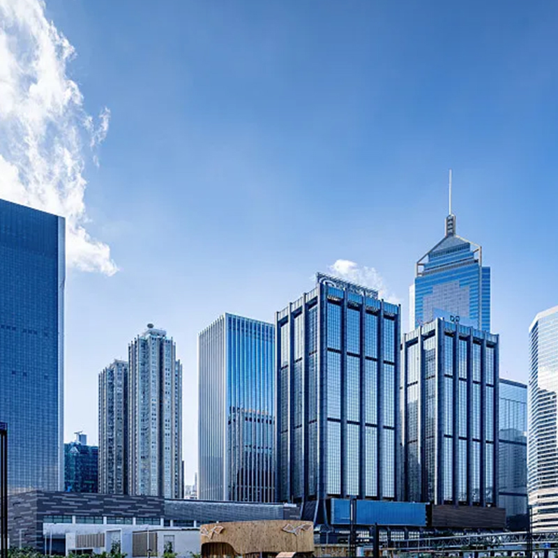 Exterior Building Metal Aluminum Curtain Wall with Toughened Tempered Glass and Structural Aluminum Framing