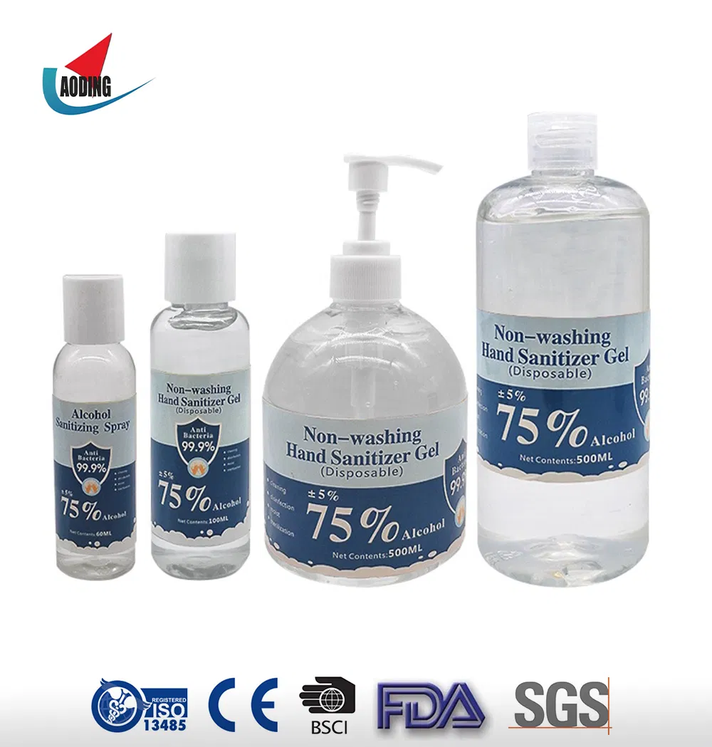 FDA Approved High Quality Alcohol 70% Hand Sanitizer 100ml