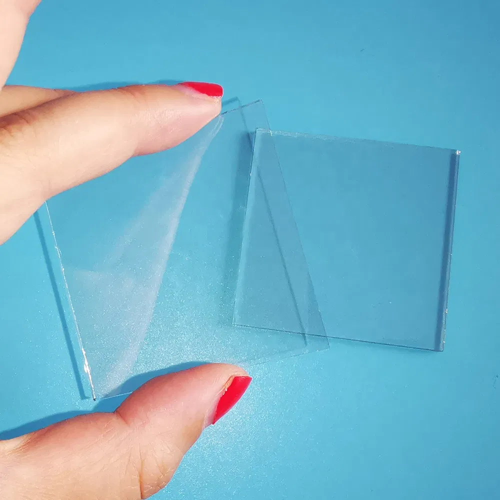 Clear Glass Thin Square/Round 1.1/1.3mm Thick Soda Lime Float Glass Sheets