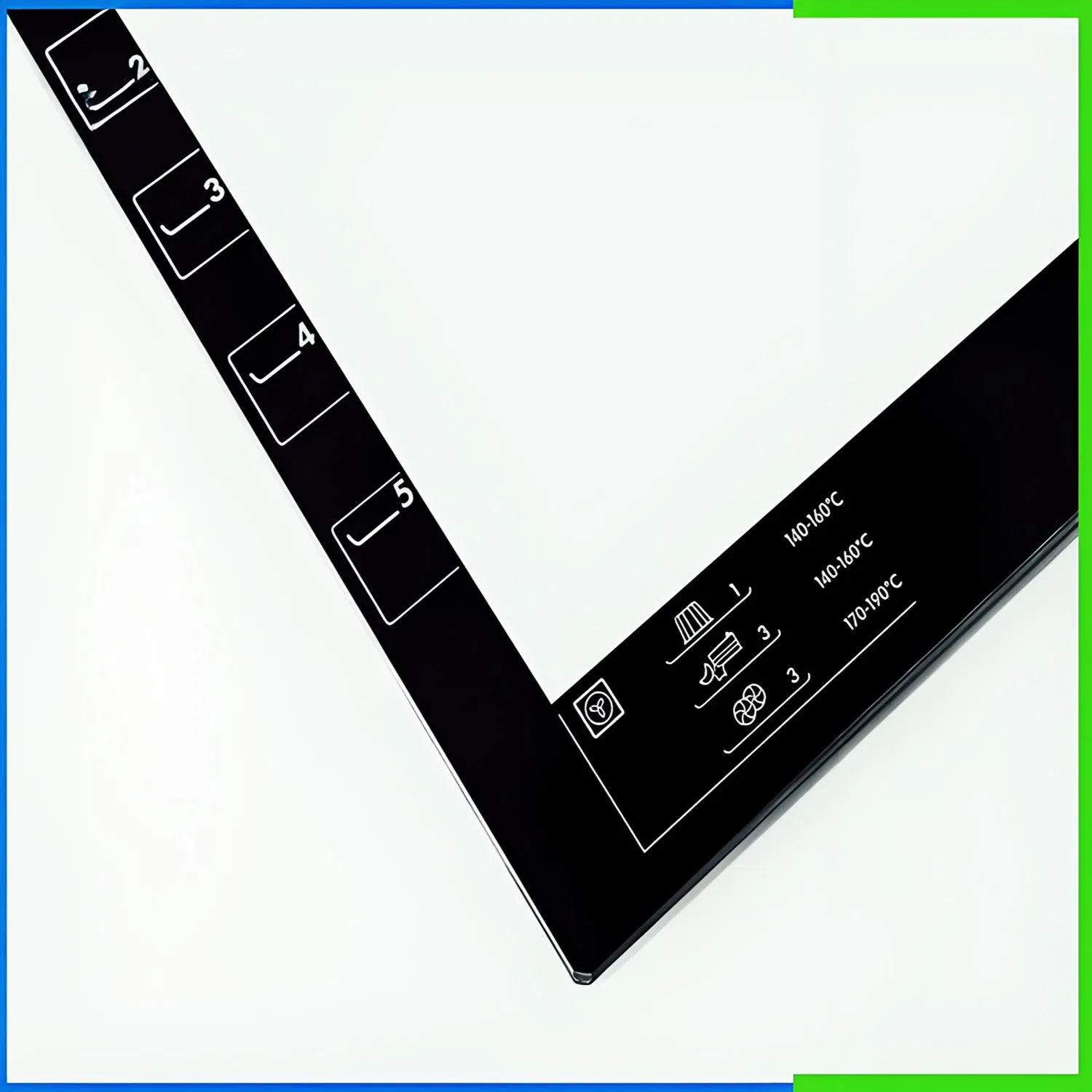 3mm 4mm 5mm 6mm Colored Tempered Glass for Range Hood