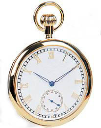 Classic Mechanical Stainless Steel Pocket Watch