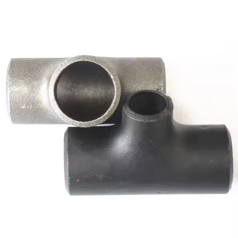Custom Galvanized 4 Inch Butt Weld Black Carbon/ Stainless Steel Sch40 Sch80 Forged Equal/Reducing /Thread/Cross Tee Seamless Pipe Fitting