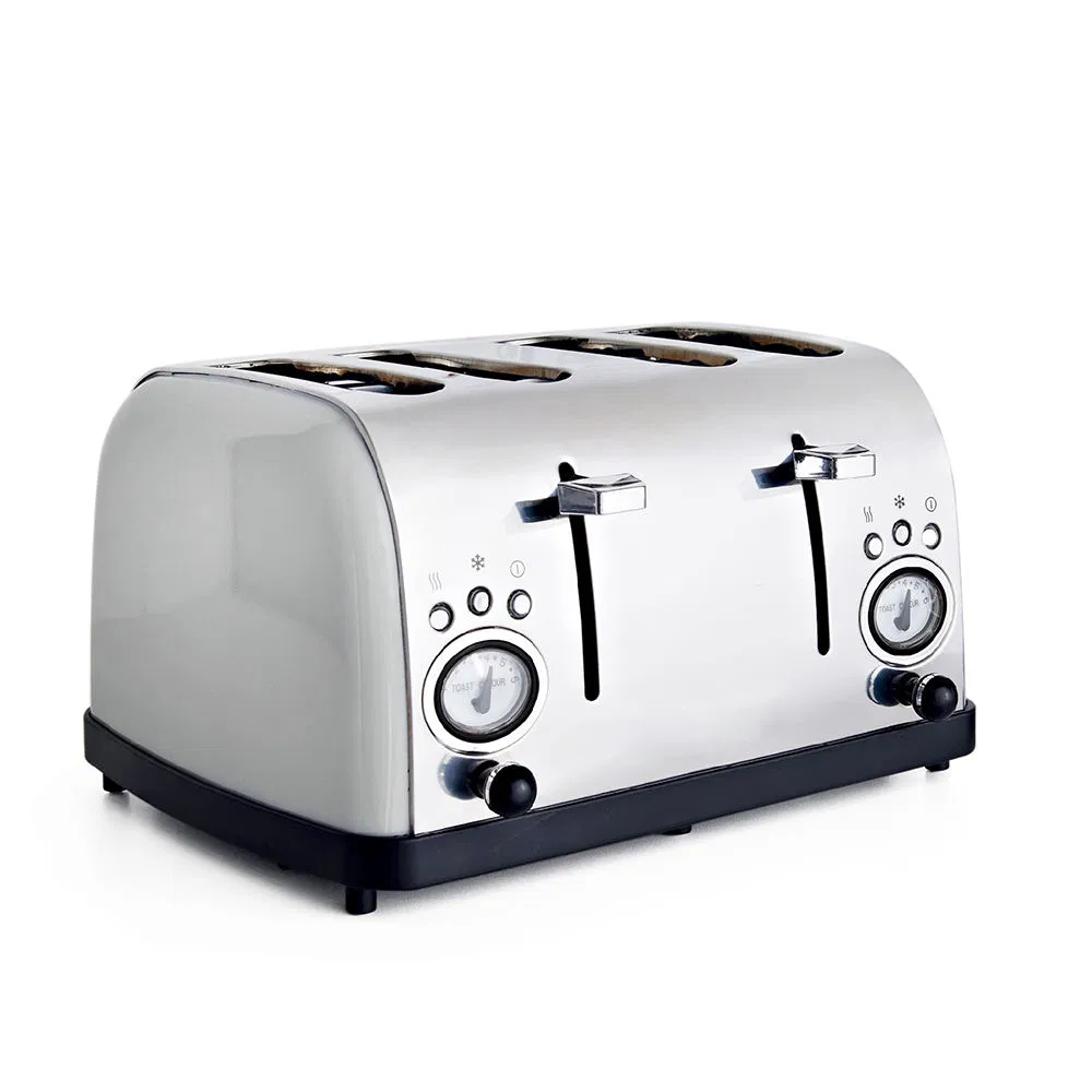 Retro Wide Slot Toaster 4 Slice Toaster Home Breakfast Toaster