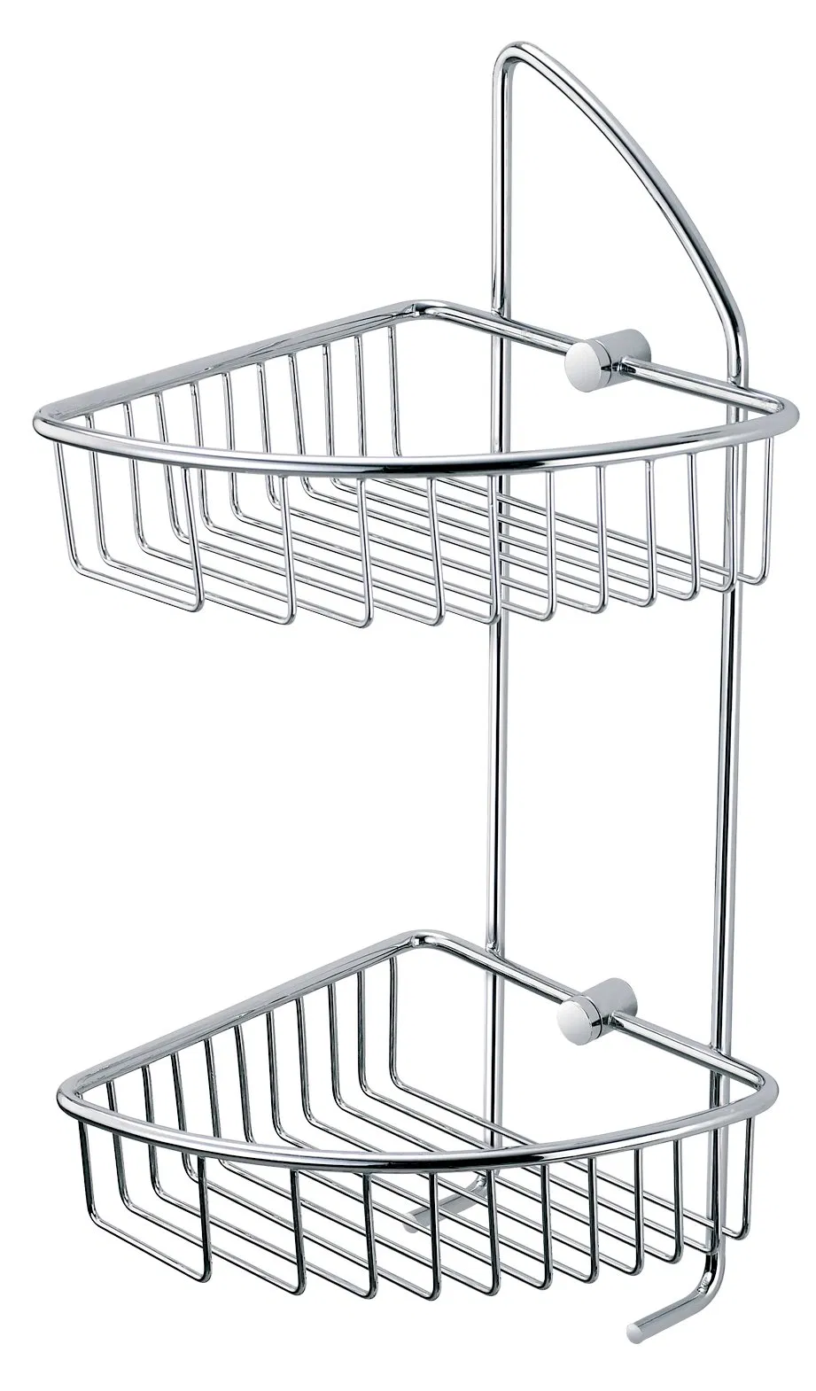 Chrome Two Tiers Corner Basket