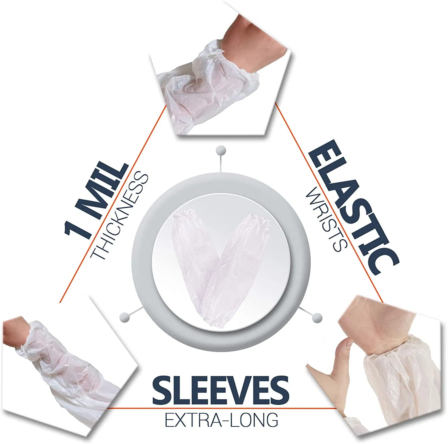 Handmade Disposable Plastic PE Dustproof Waterproof Arm Sleeve Cover