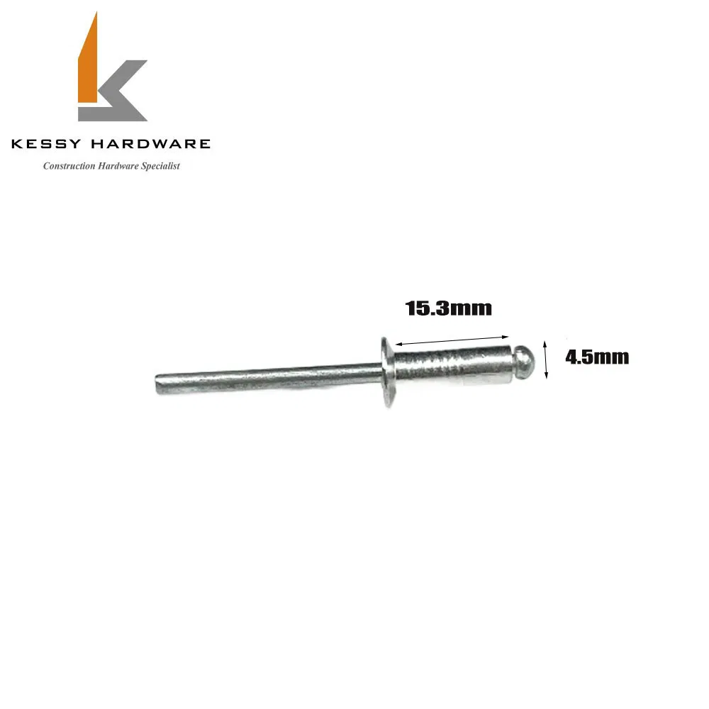 Countersunk Head Anodized Aluminium Pull Rivet Pop Blind Rivets Open Head