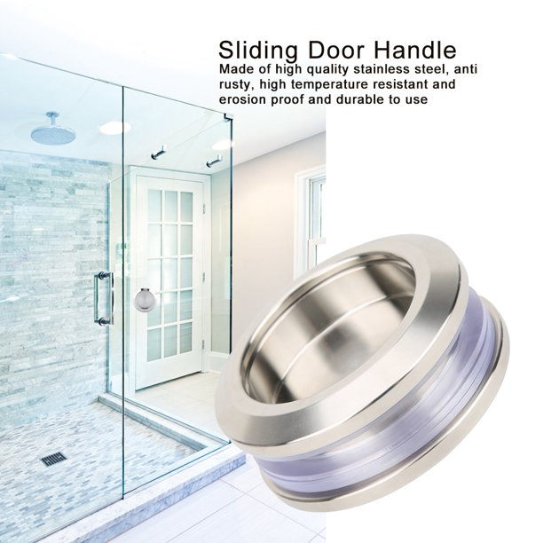 Stainless Steel Door Pull Knob Concealed Handle for Glass