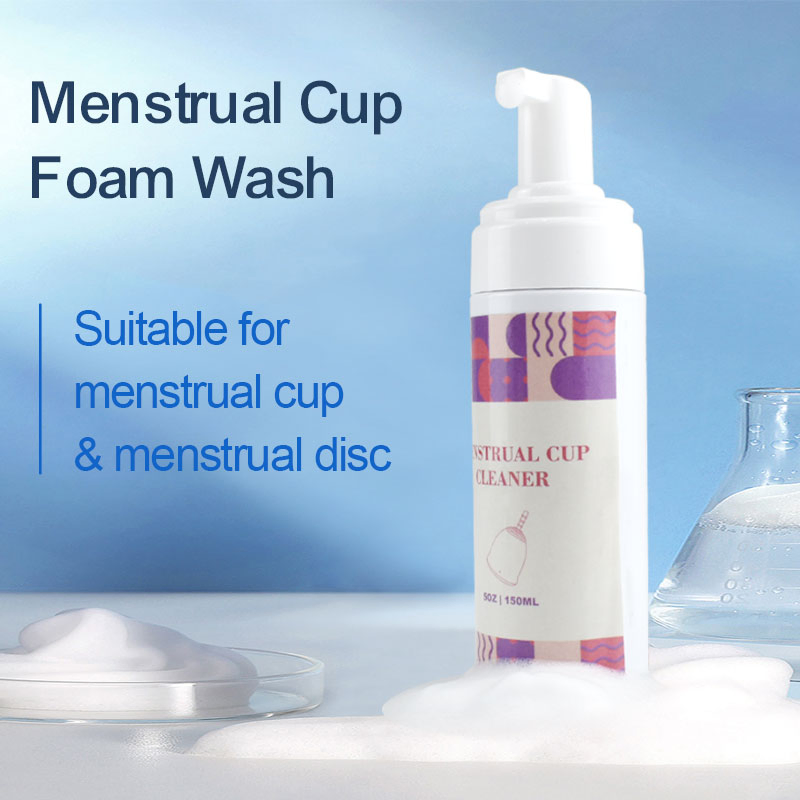 OEM ODM Deep Clean Feminine Menstrual Cup Cleanser Medical Silicone Menstrual Cup Wash Foam