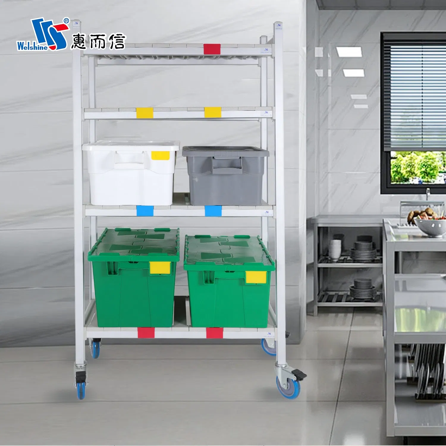 Commercial Kitchen Large Capacity Food Storage Container Plastic Ingredient Bin