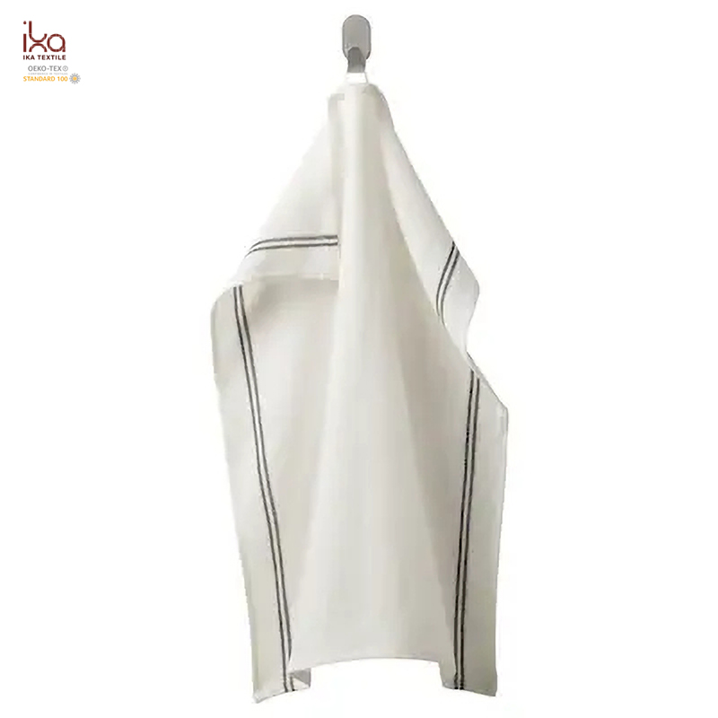 Drying Best Selling Luxury Wholesale Hand Soft Plaid Yarn Dye White Kitchen Cotton Dish Towel
