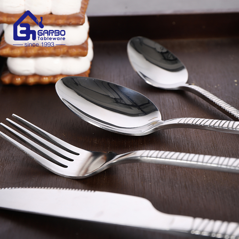 Silver Stainless Steel 410 (13/0) Cutlery Metal Dinner Spoon Tableware