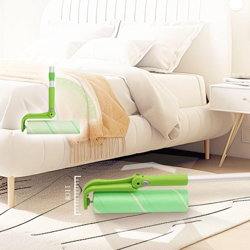 Large Surface Manual Lint Roller with Aluminum Extension Handle 25cm Width