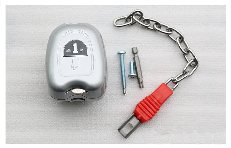 L101 Zinic Alloy Supermarket Shopping Trolley Cart Coin Lock, Cart Coin Locker