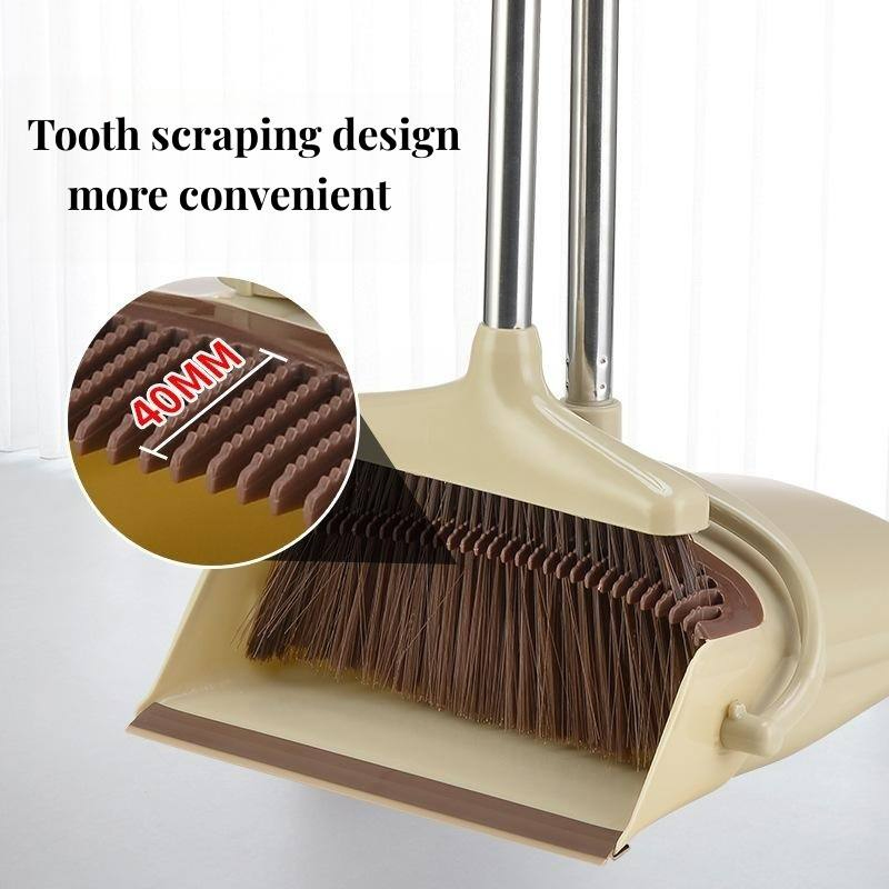 Ergonomic Long Handle Stand-up Broom for Effortless Sweeping