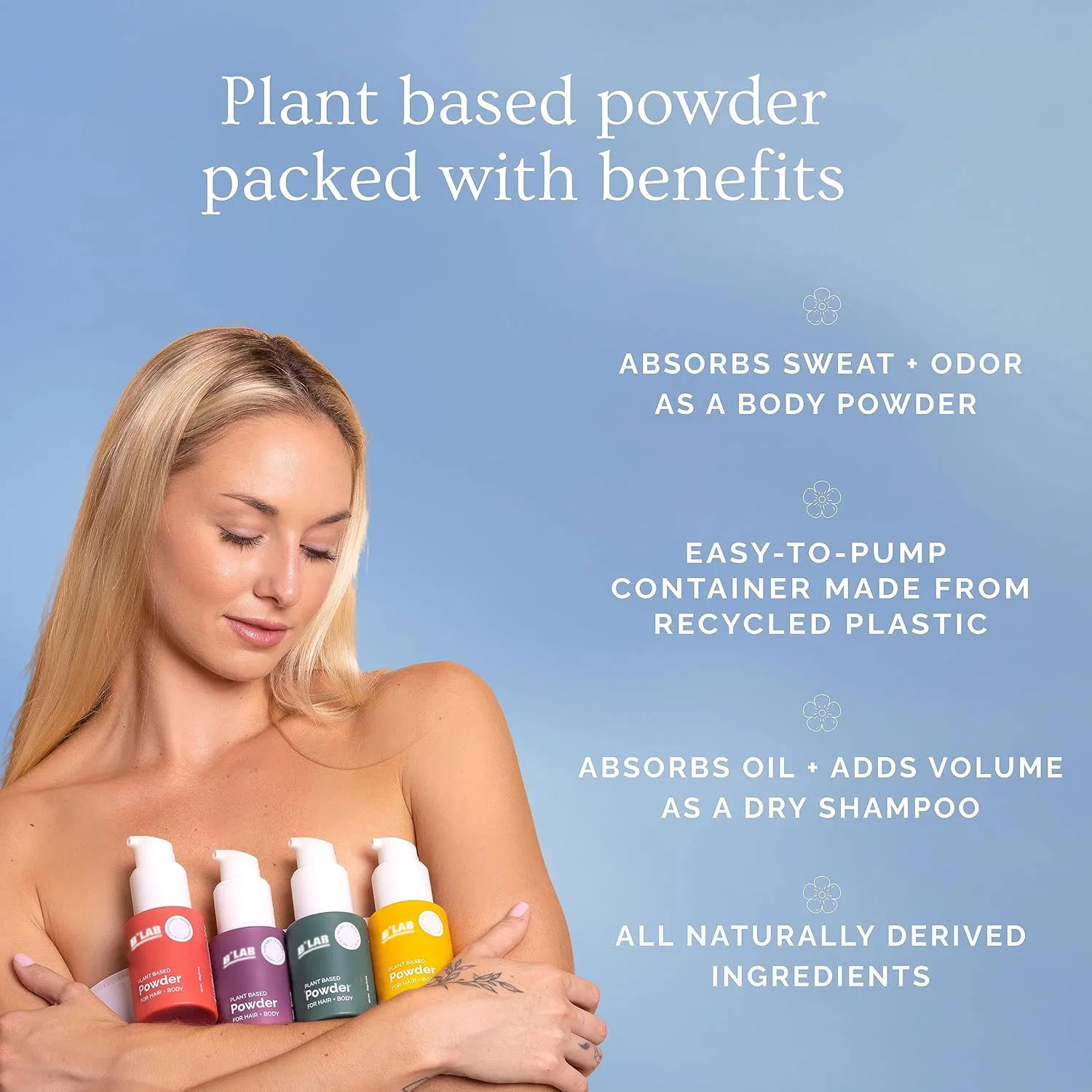 Factory Body Powder Fluffy Hair Volume Powder Plant Based Dry Shampoo Spray