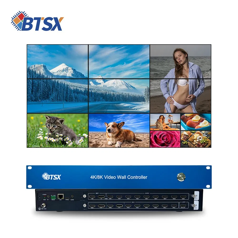 Матричный коммутатор Bitvisus 9x8 HDMI 4K с ИК-пультом
