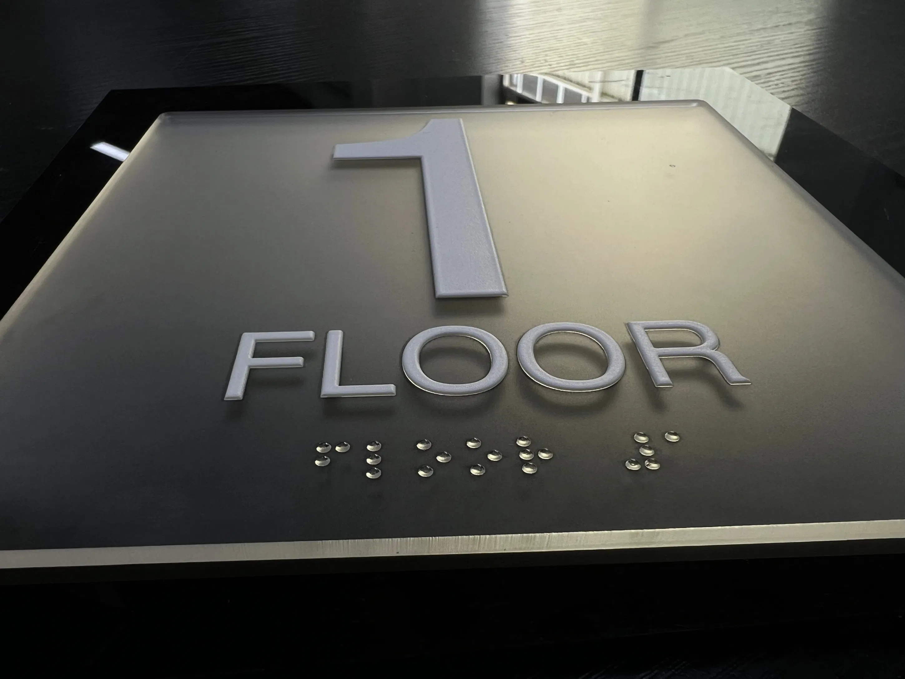 Ada Braille Signage Tactile Sign Board Door Name Plaque Hotel Room Number Braille Signage