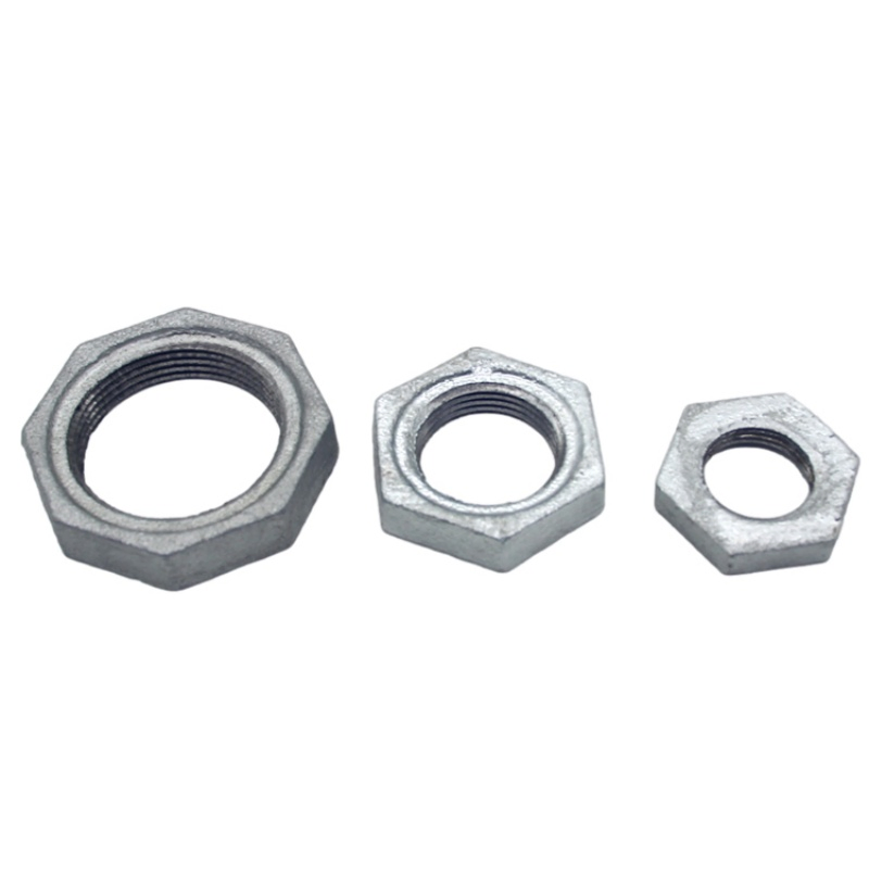Hot-DIP Galvanized Malleable Iron Pipe Fitting Backnut Connecting with Tubes for Sanitary