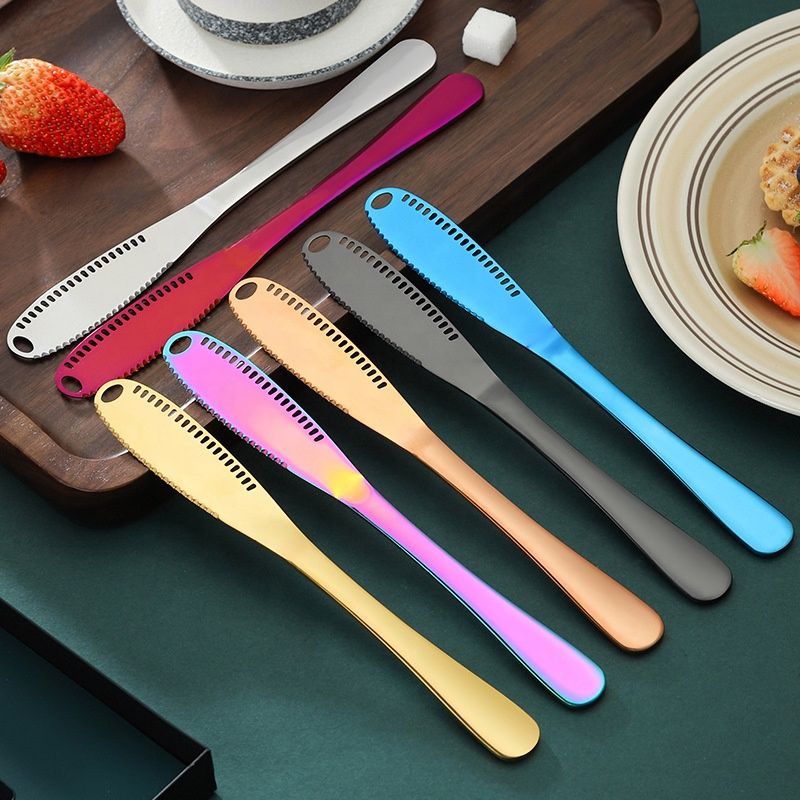 Stainless Steel 430 Cutlery Function 3 in 1 Cream Cheese Jam Butter Knife