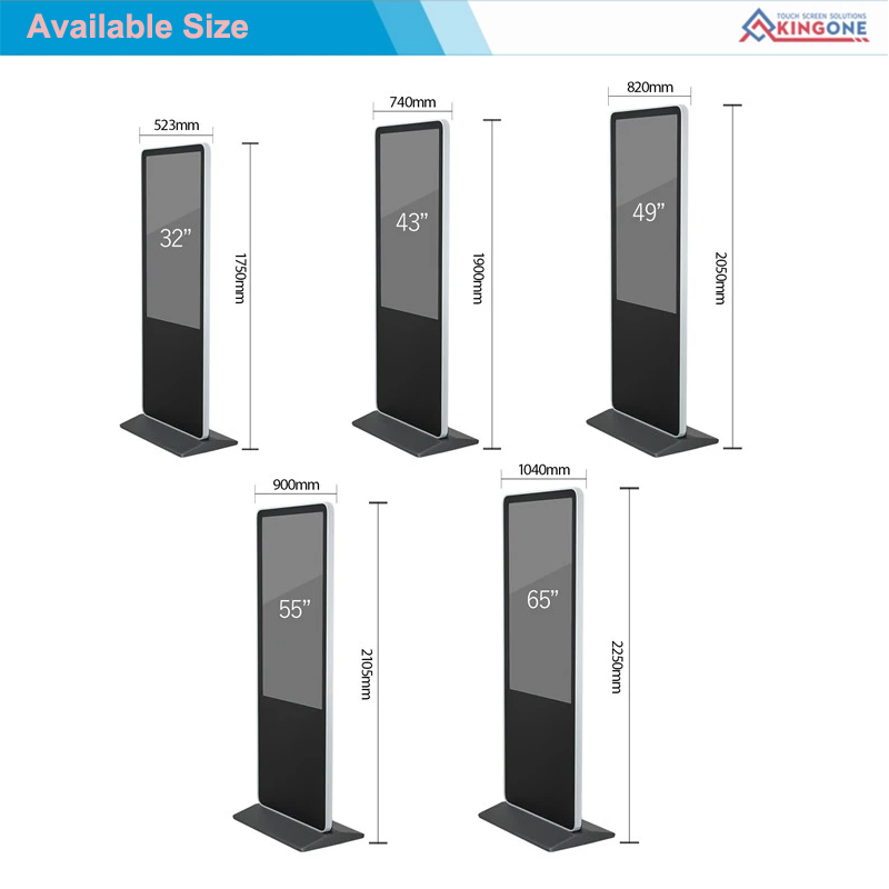 Floor Standing Digital Signage and Display WiFi LCD Digital Totem Kiosks 55 Inch Indoor Video Player Touch Screen LCD Advertising Display