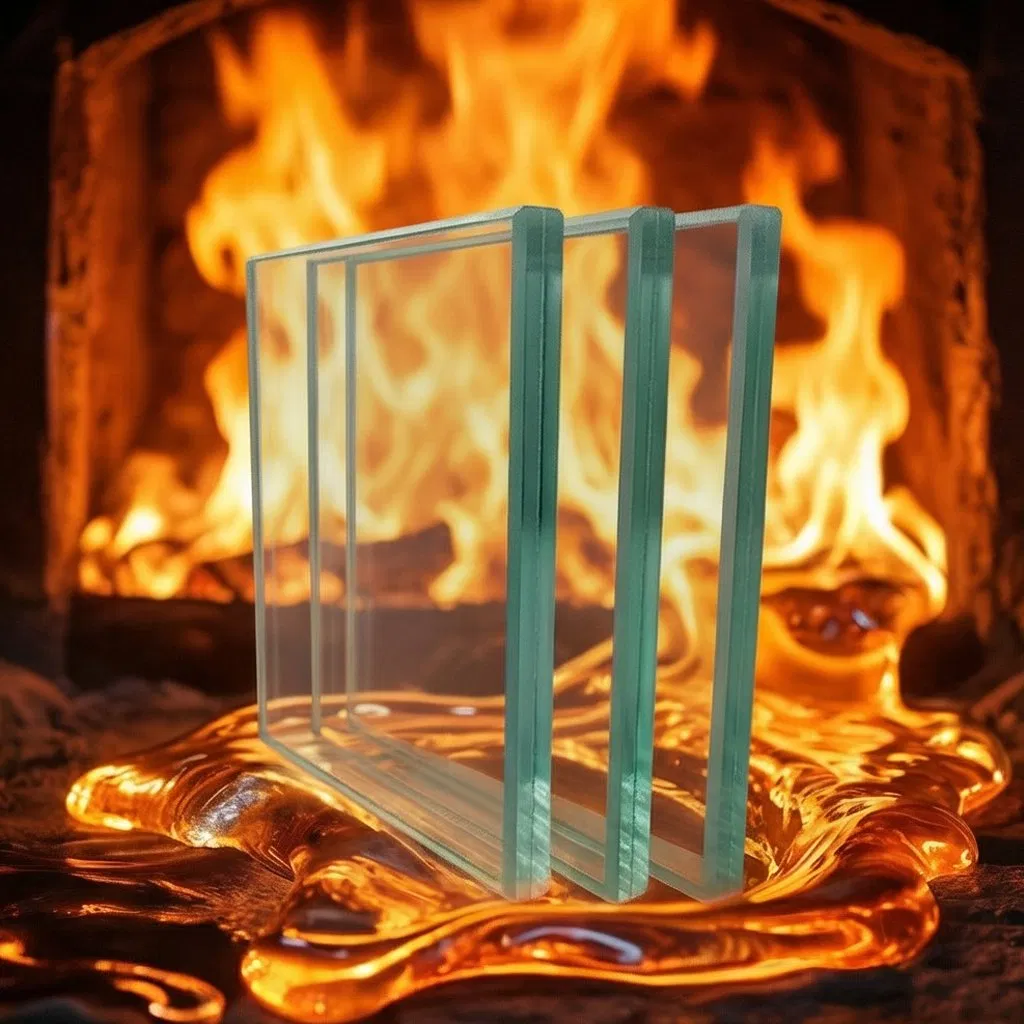 Custom High Temperature Resistant Fireproof Glass for Bathroom Outdoor Staircase Entry for Hotel Applications-Price Per Square