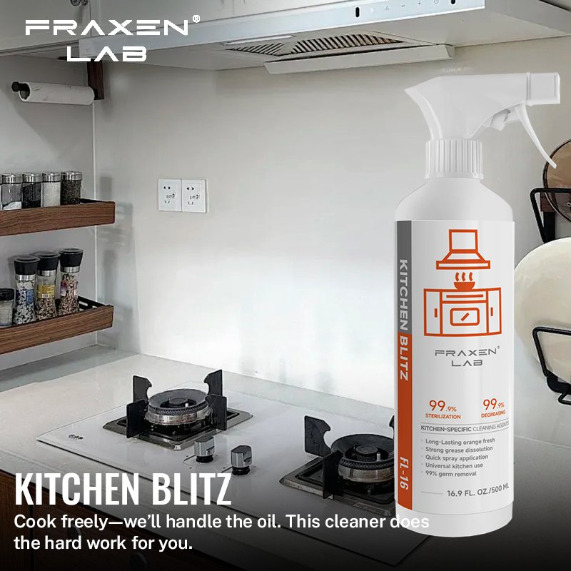China Manufacturer Customized Household Kitchen Household Cleaning Product Kitchen Grease Cleaner Oil Stain Cleaner for Stoves, Ovens, Grills