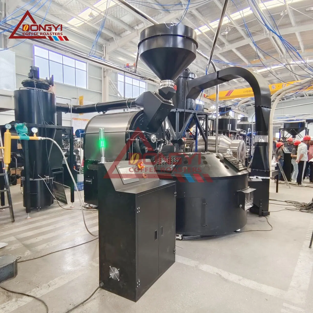 Dongyi 300kg 200kg 120kg Per Batch Industril Coffee Roasted Production Line 6-7t/Day