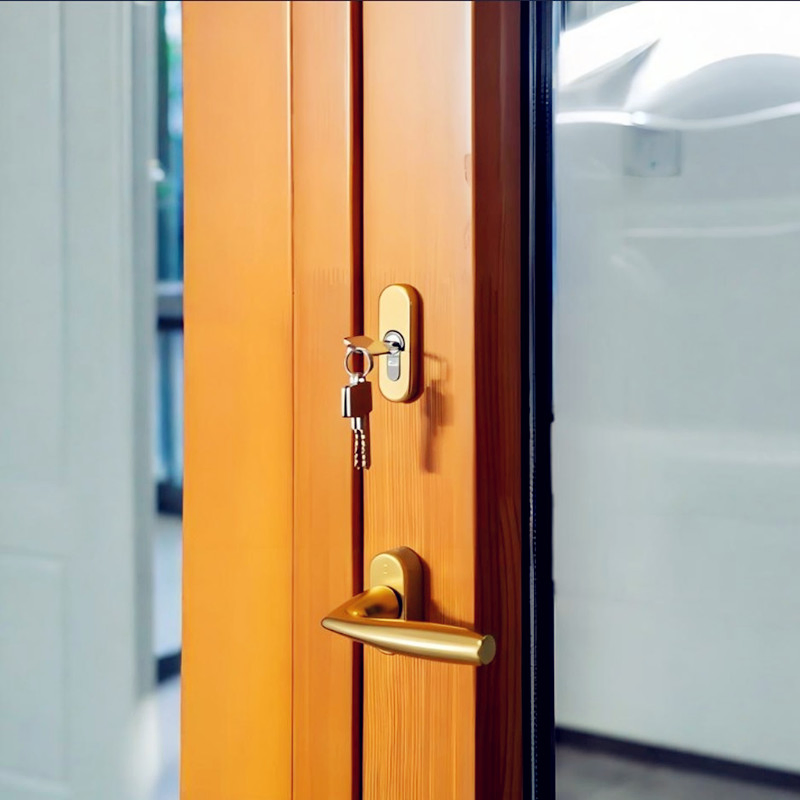 Popular Double Clear Tempered Aluminum Solid Wood Window for Garden