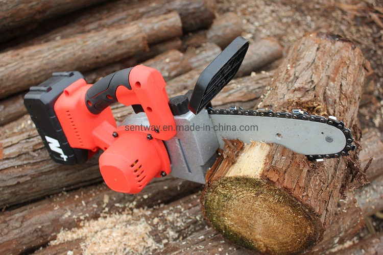 K898 New Energy Mini Chainsaw 21V 8 Inch One Hand Chainsaw Cordless Mini Electric Chainsaw