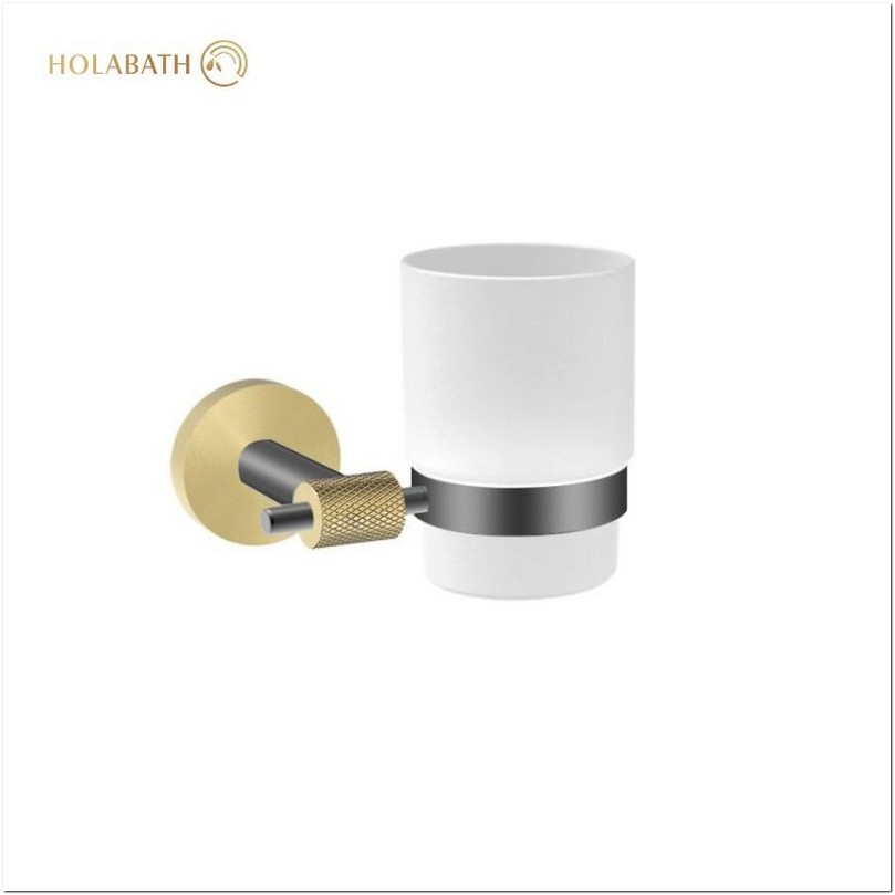 Держатель для стакана и зубных щеток из нержавеющей стали