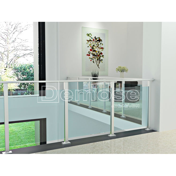 Outdoor Stainless Steel Railing with Square Pillar Acrylic Stair Banister for Apartment Use (DMS-B21328)