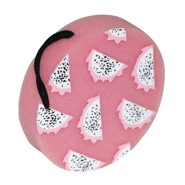 Customized Print Bath Sponge for Women, Men, Kids, Sponge Loofah Body Scrubber Shower Sponge for Body Wash Bathroom,