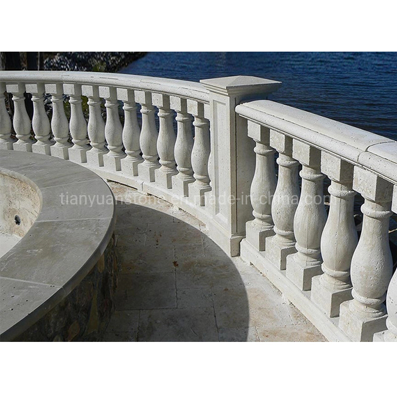 Natural Yellow Sandstone Balustrade/Bridge Railling Stone/Stair Safety Handrail