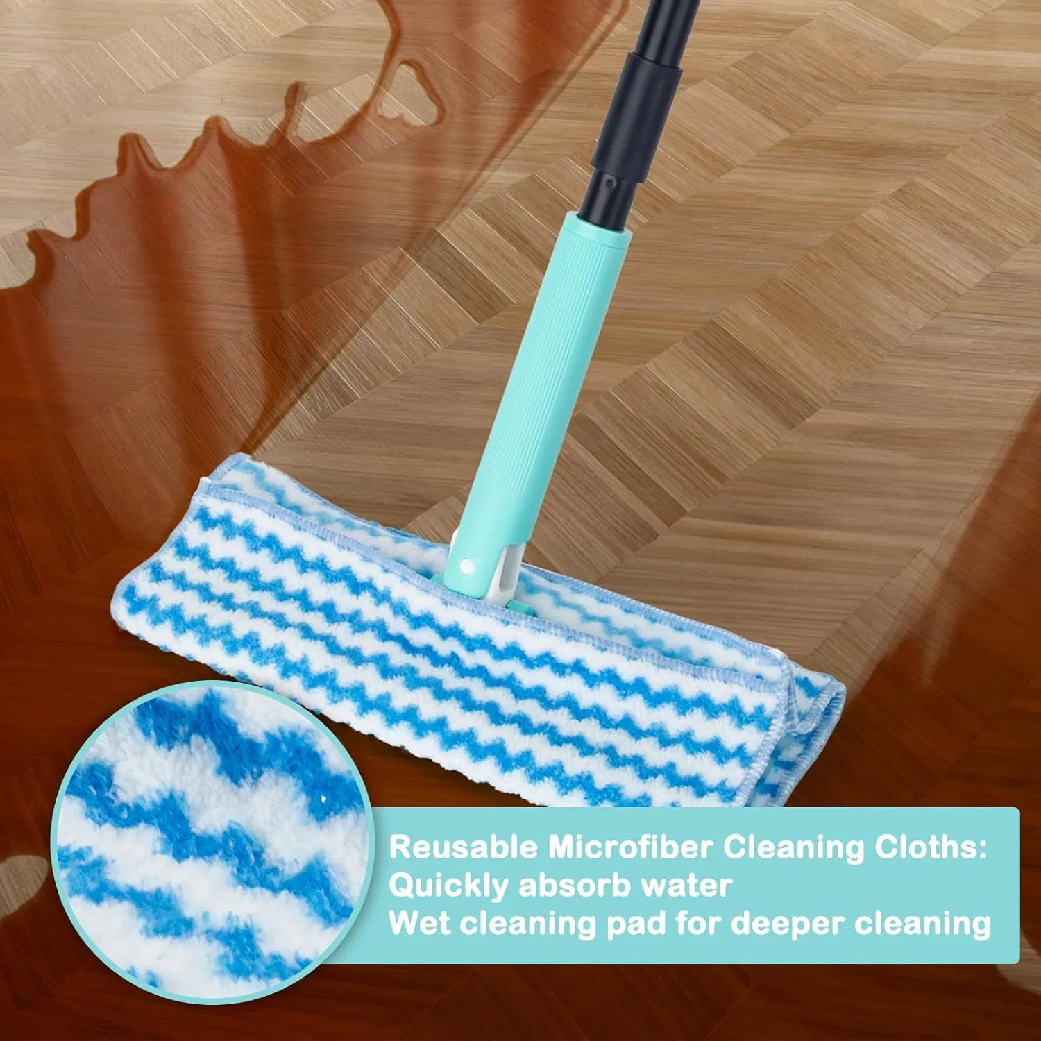 High-Quality Microfiber Mop Pads with Reduced Mopping Friction
