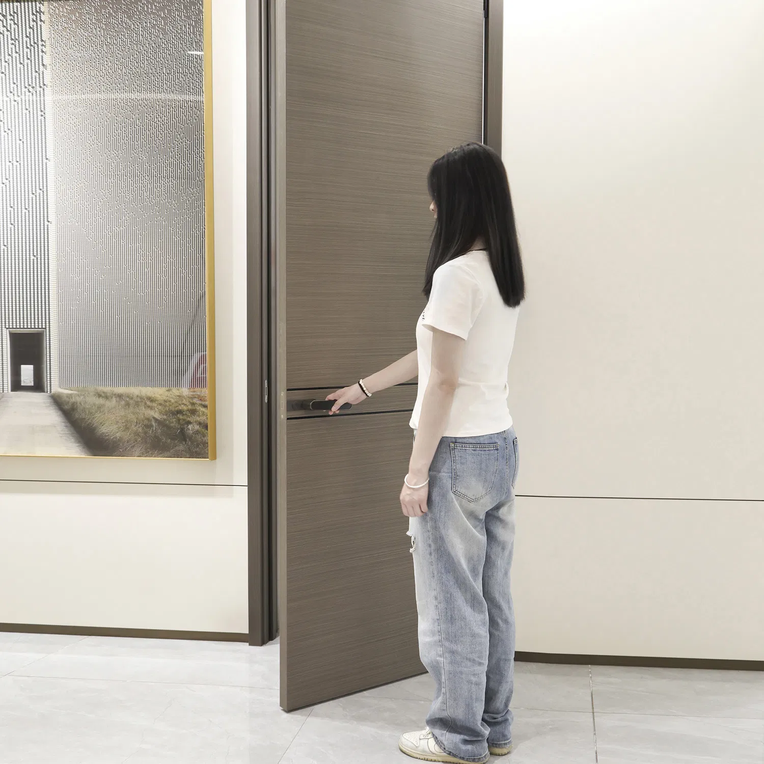 Good Quality Large Wooden Door Floor to Ceiling High Style 3*9 Feet