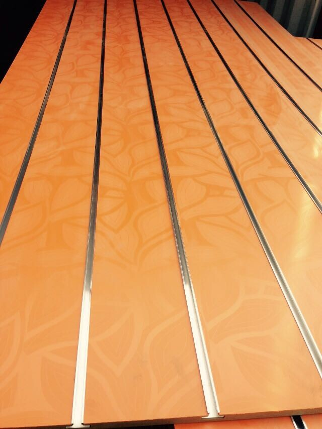 Melamine Panel Slatwall Panel /Melamine Slot MDF
