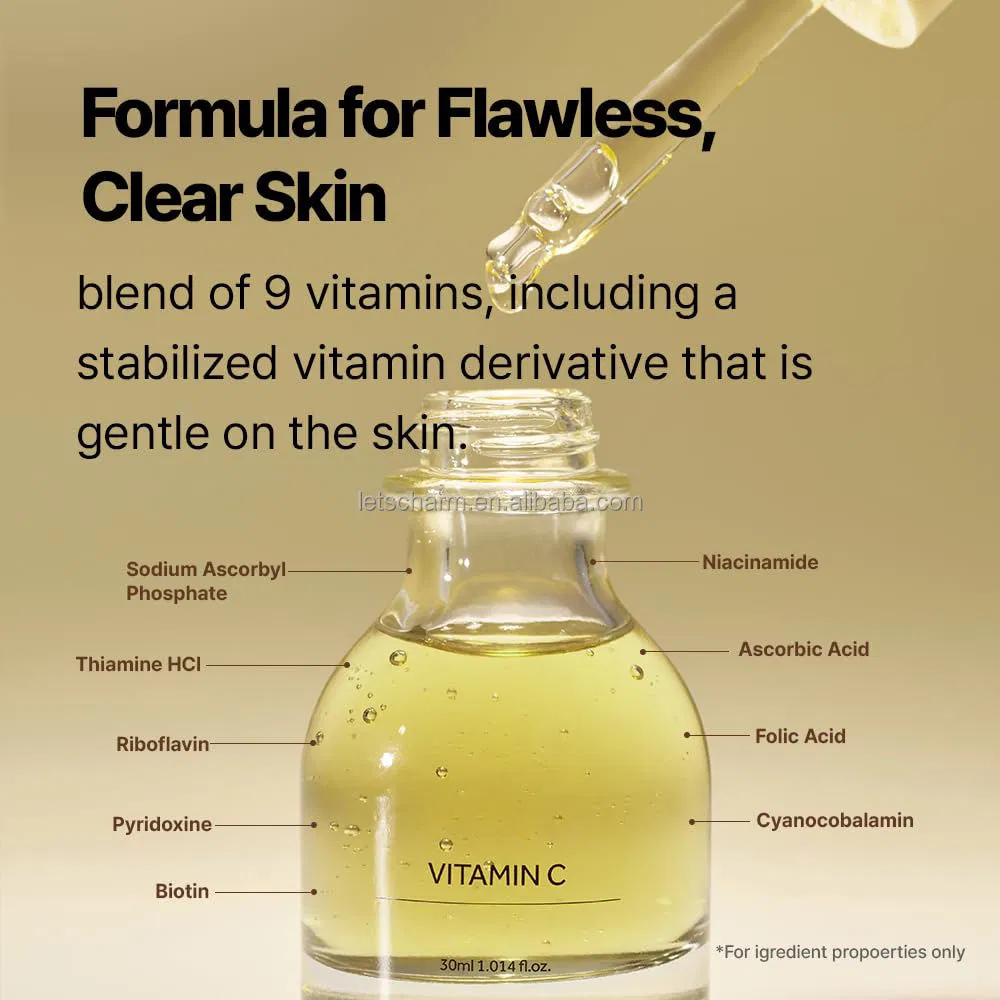 Ls043 OEM Vitamin C & Niacinamide Serum for Brightening and Hydration