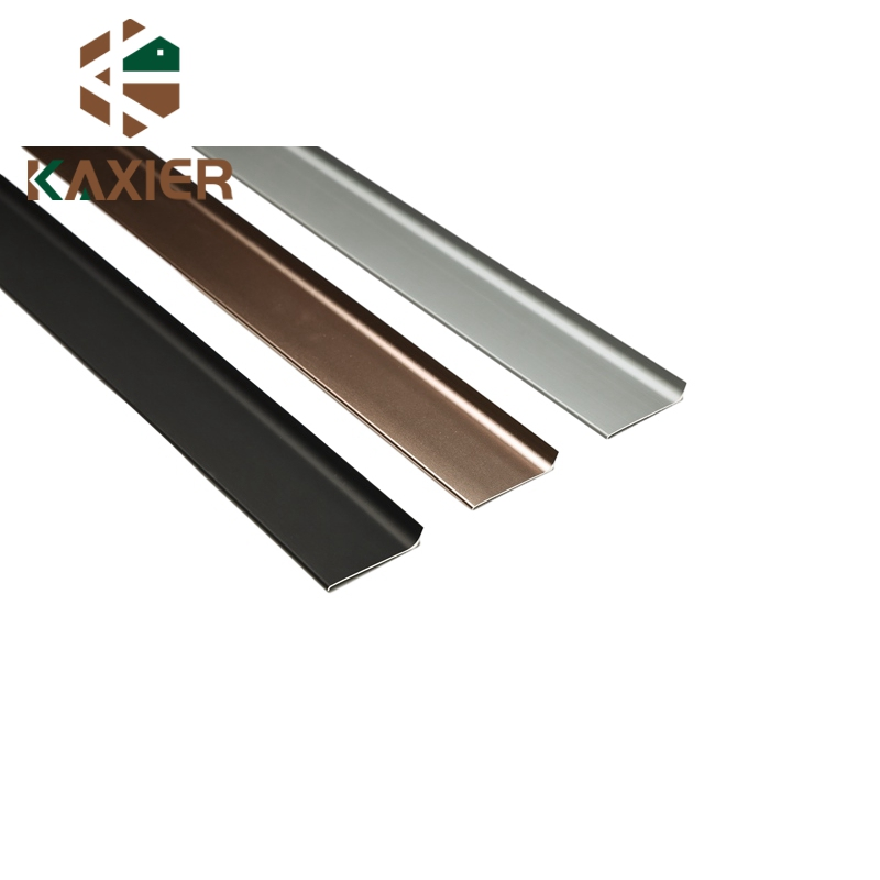 Decorated Aluminum Tile Edging LED Lighting Trim Profile for Outside Corner Protector Metal Strip with Holes