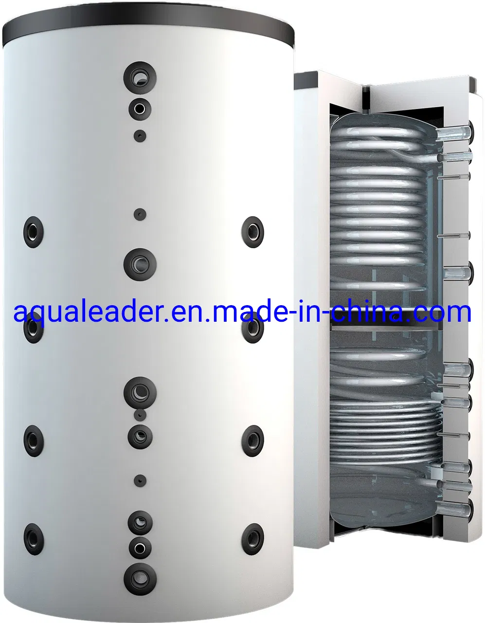 Промышленный солнечный бак для воды 480 л, нержавеющая сталь