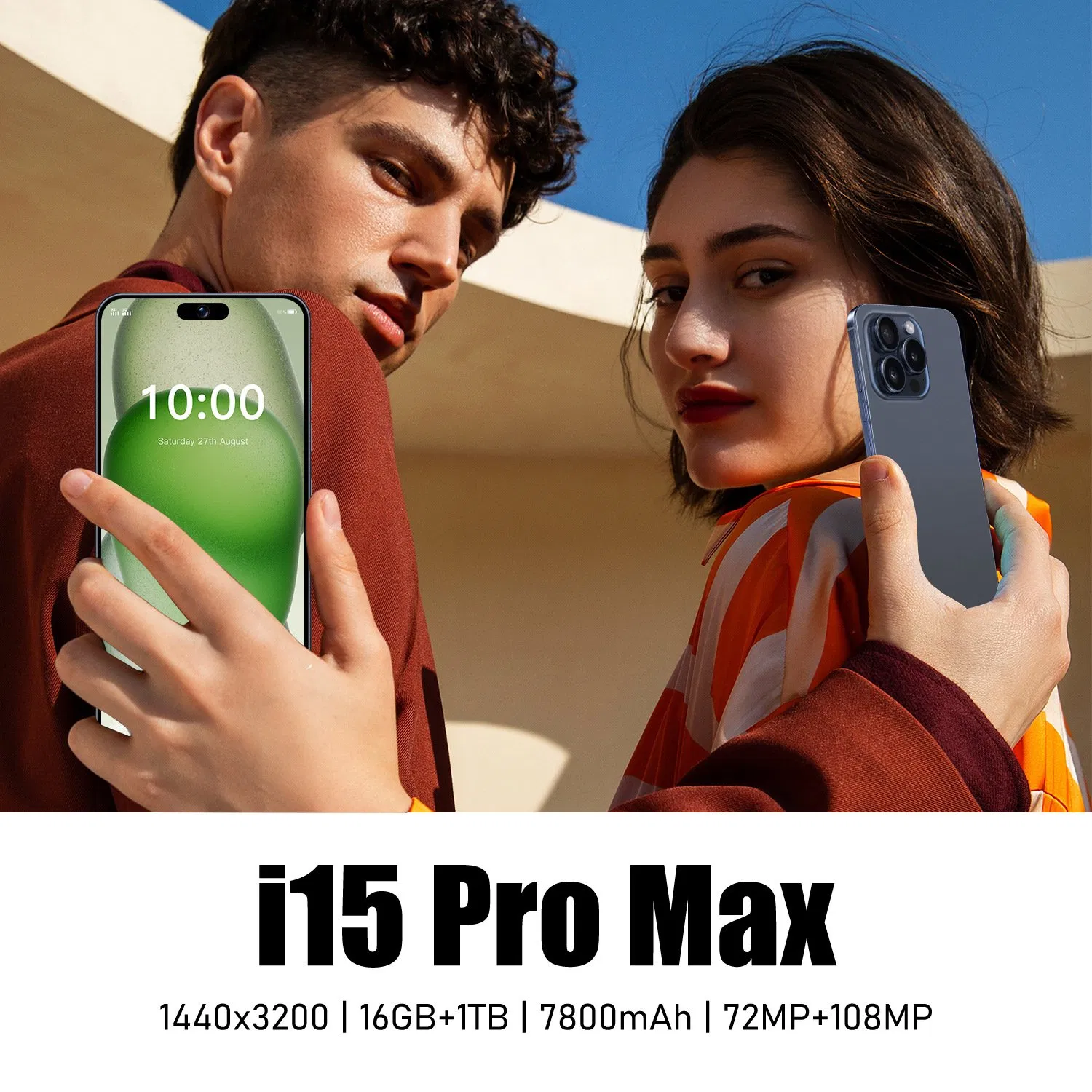 Wholesale 7.3 Inch 8GB+256GB I 15 PRO Max Mobile Phone Customized Phone