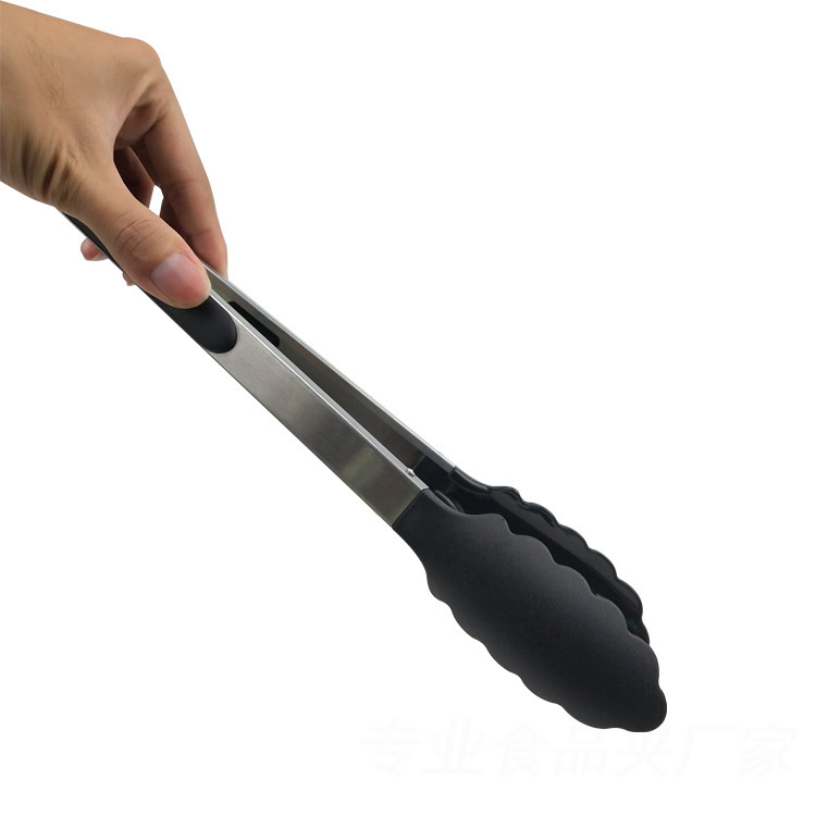 Premium Silicone Nylon Food Tongs Stainless Steel Durable Food - Serving Tongs