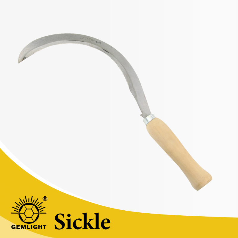Made in China Carbon Steel Sickles for Grass Cutting Long Handle
