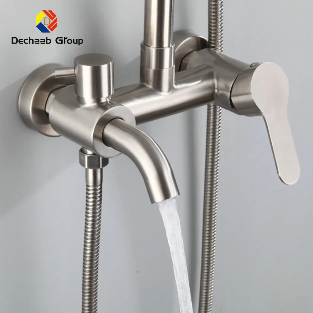 Душевая лейка Dechaab с креплением, нержавеющая сталь