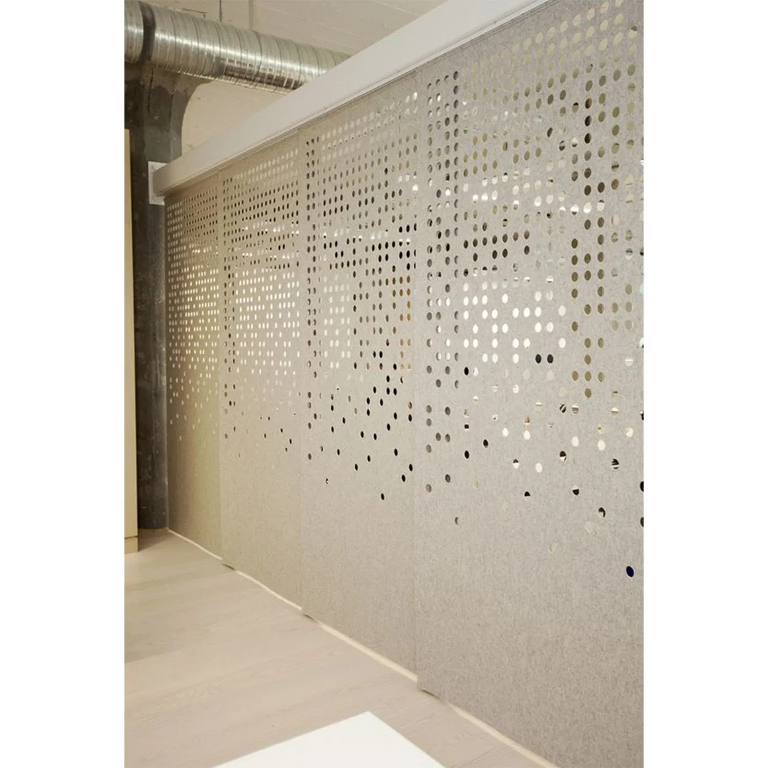 Noise Cancelling Acoustic Hanging Screens Pet Felt Polyester Fiber Acoustic Sound Panels Acoustic Room Dividers