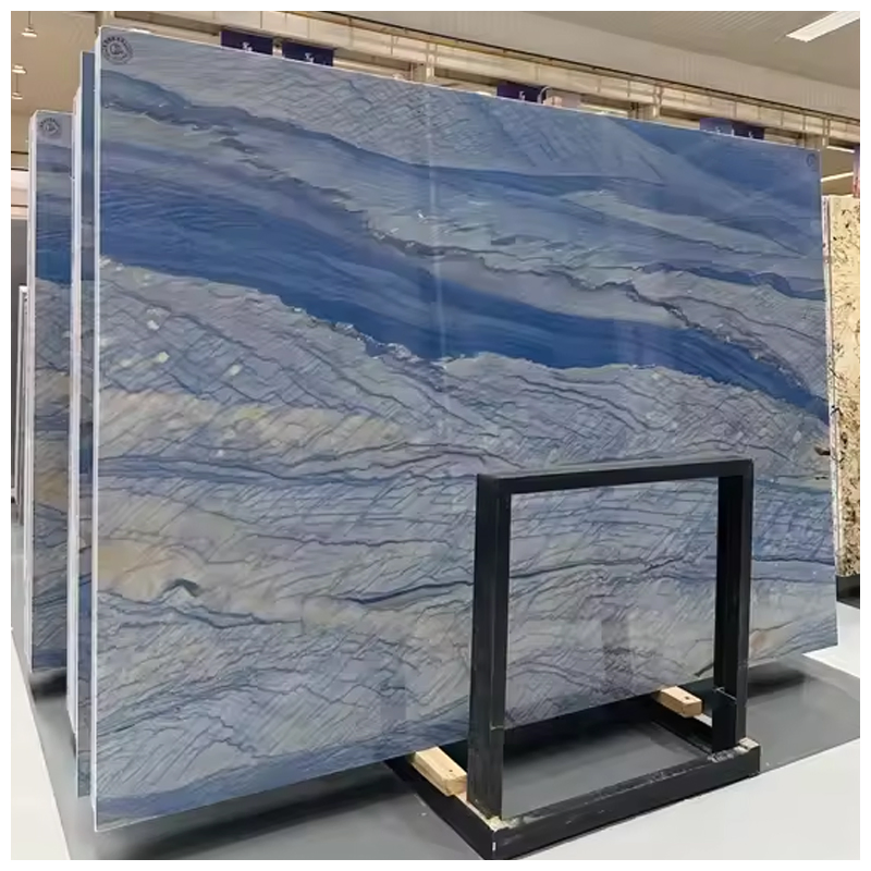 Brazilian Luxury Blue Macaubas Quartzite for Countertops and Accient Wall