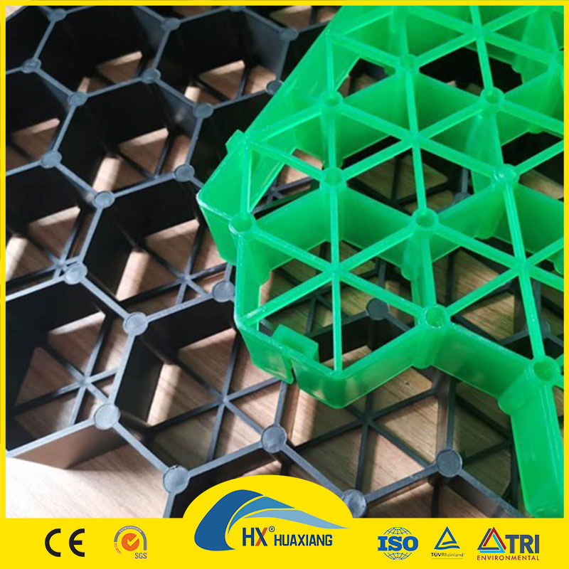 Smooth Textured Honeycomb Grid Manufacturer Perforated HDPE Geocell Concrete Grass Pavers