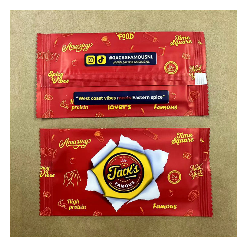 Custom Printed Individually Wrapped Travel Hotel Single Pack Hand Refreshing Restaurant Non-Woven Clean Wet Wipes