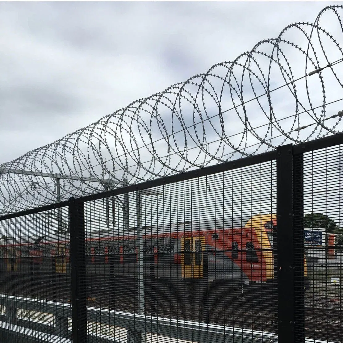 High Security Airport Fences Welded Metal Y Post